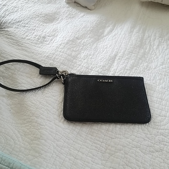 Coach Handbags - Coach Black sparkle Wristlet